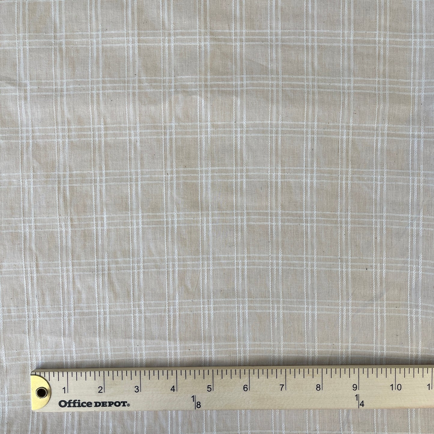 Cotton Jacquard Weave Plaid - Natural (CN1)