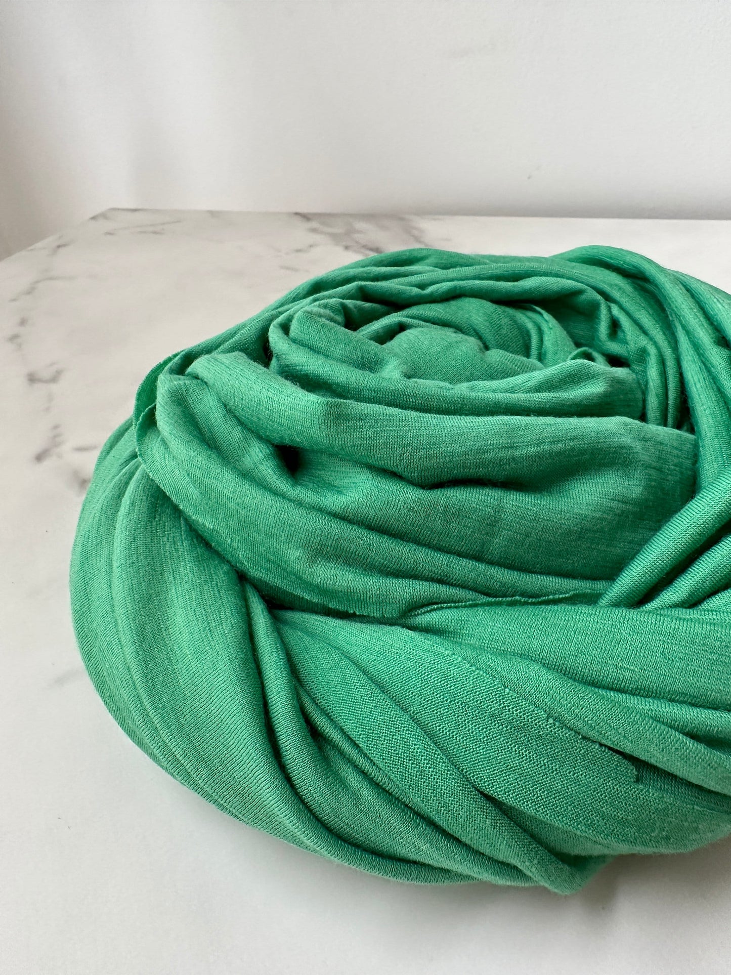 Partial view of popular mountaineering color Turf Green.