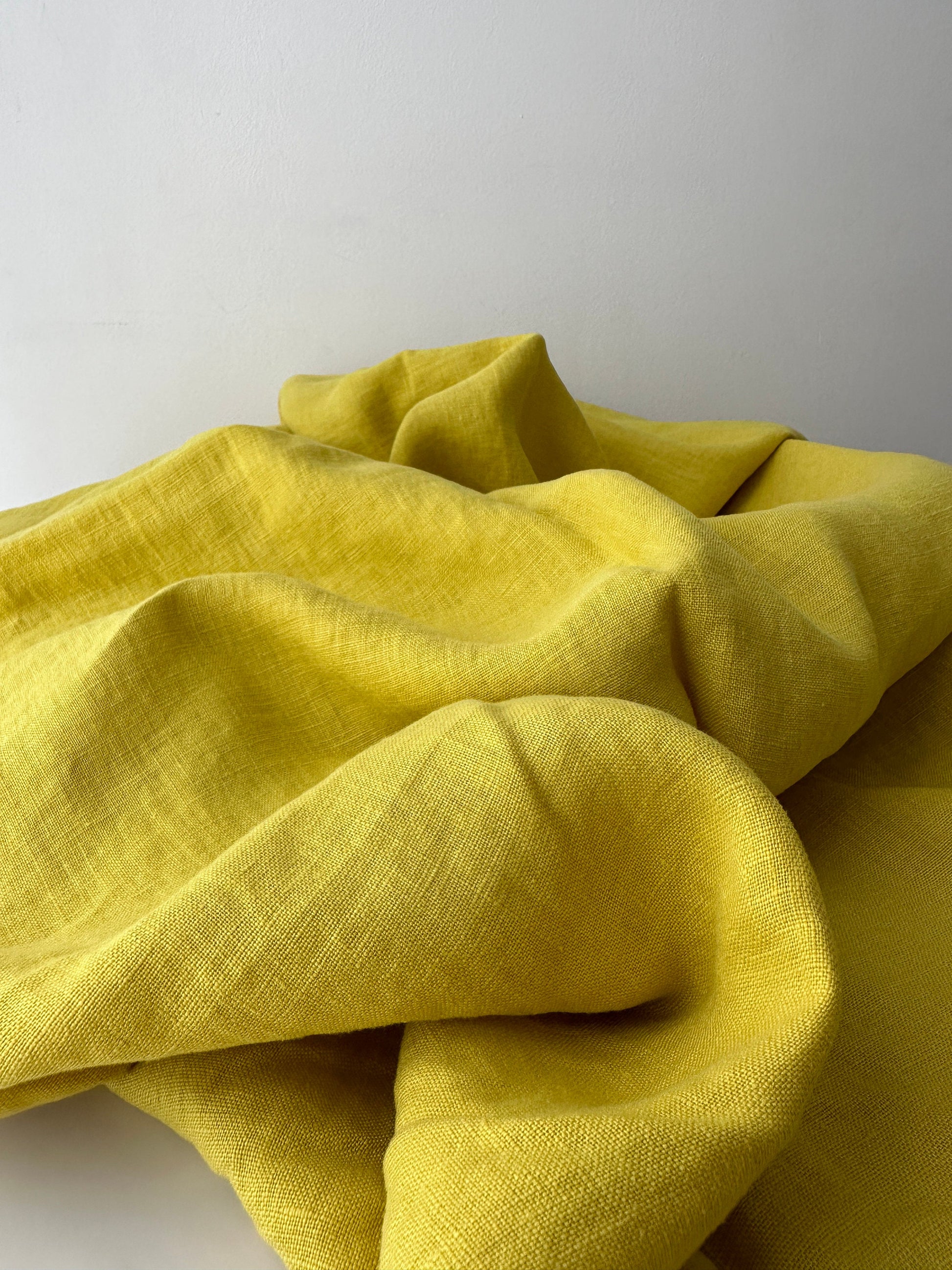 European linen fabric in summer color 