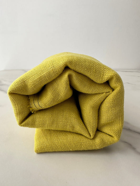 Citron Linen Fabric by The Yard. Citron summer color