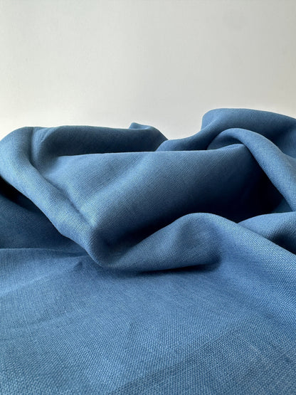 aegean blue linen fabric for coastal home decor interior sewing projects