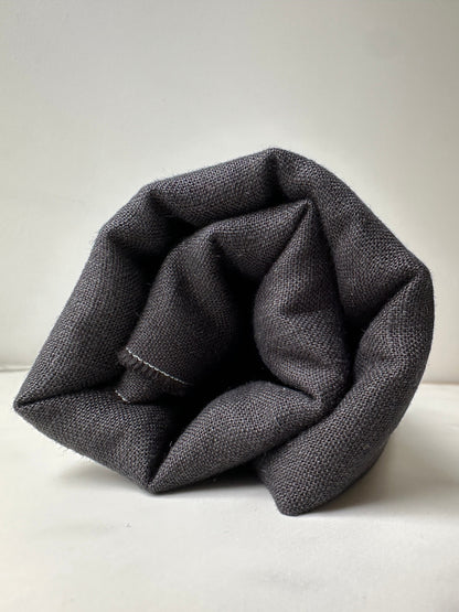 european linen fabric in timelss jet black color
