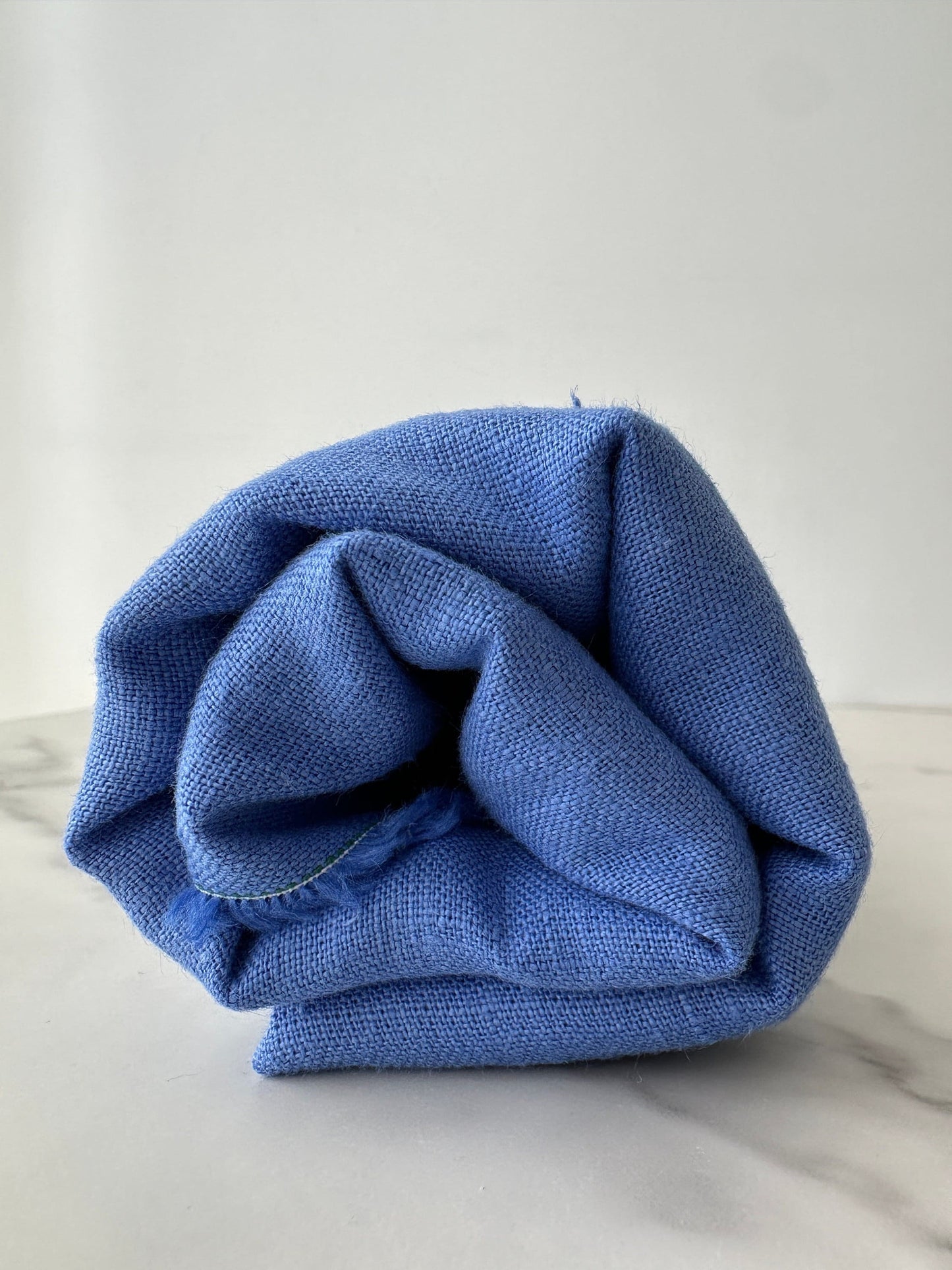 blue linen fabric unique shade for sewing