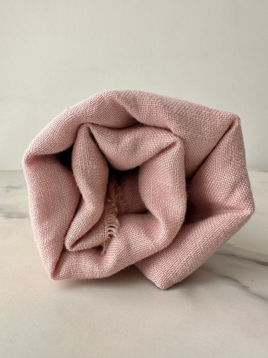 romantic blush pink european linen fabric by he yard 