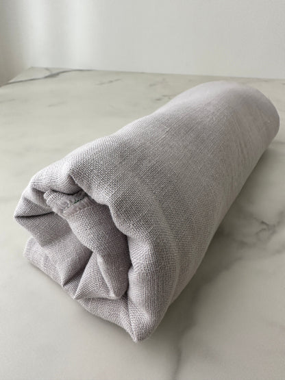 dove gray line fabric softened and washed