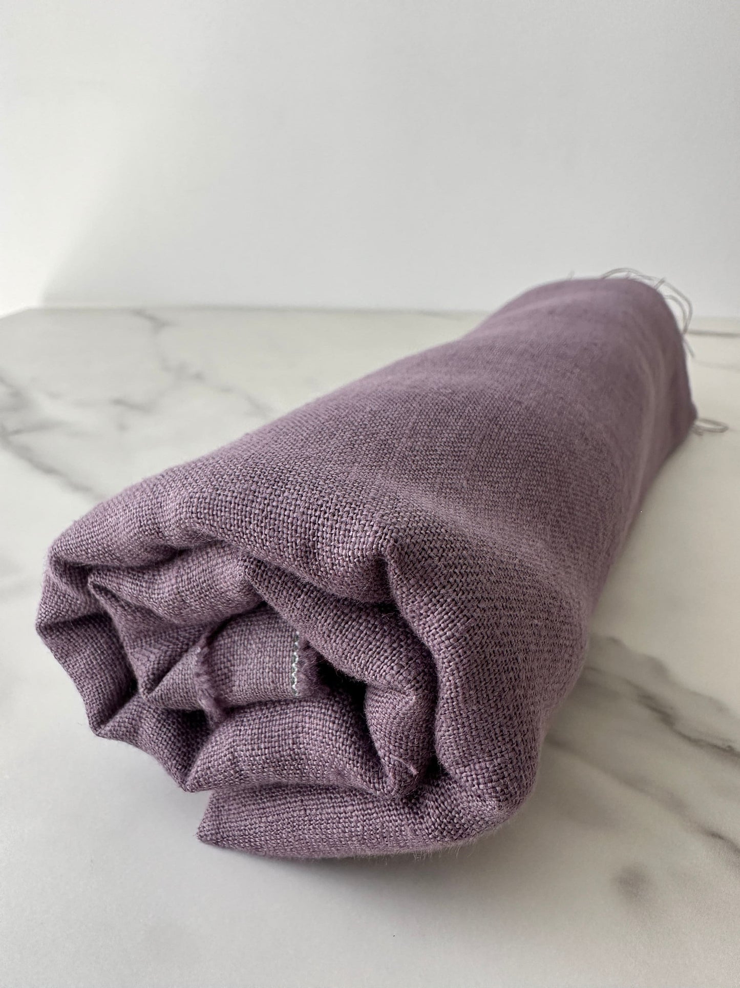 muted dusty purple soft linen by the yard 