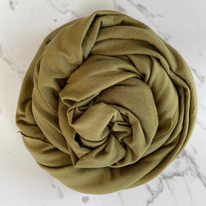 Merino wool in army olive green color.