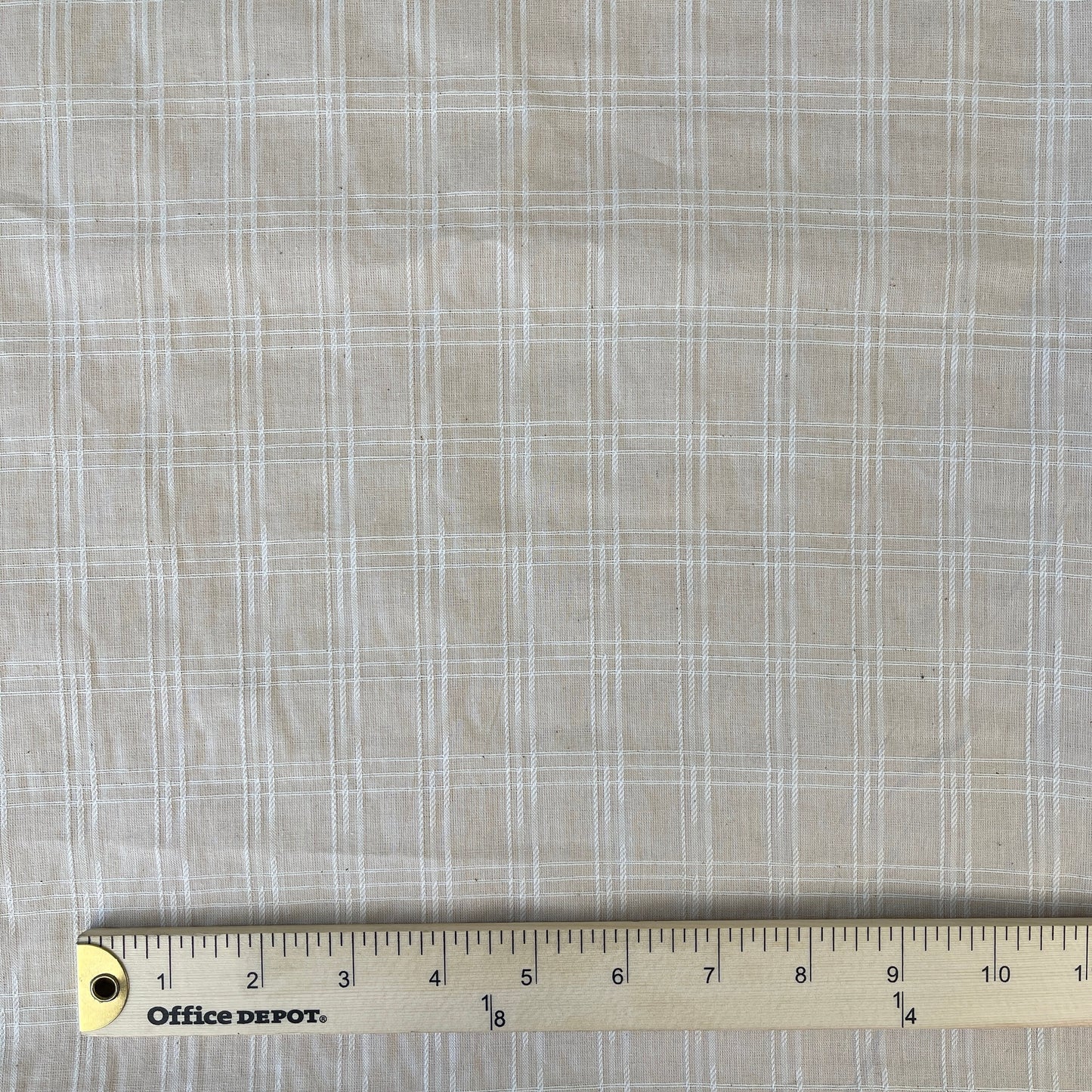 Cotton Jacquard Weave Plaid - Natural (CN1)