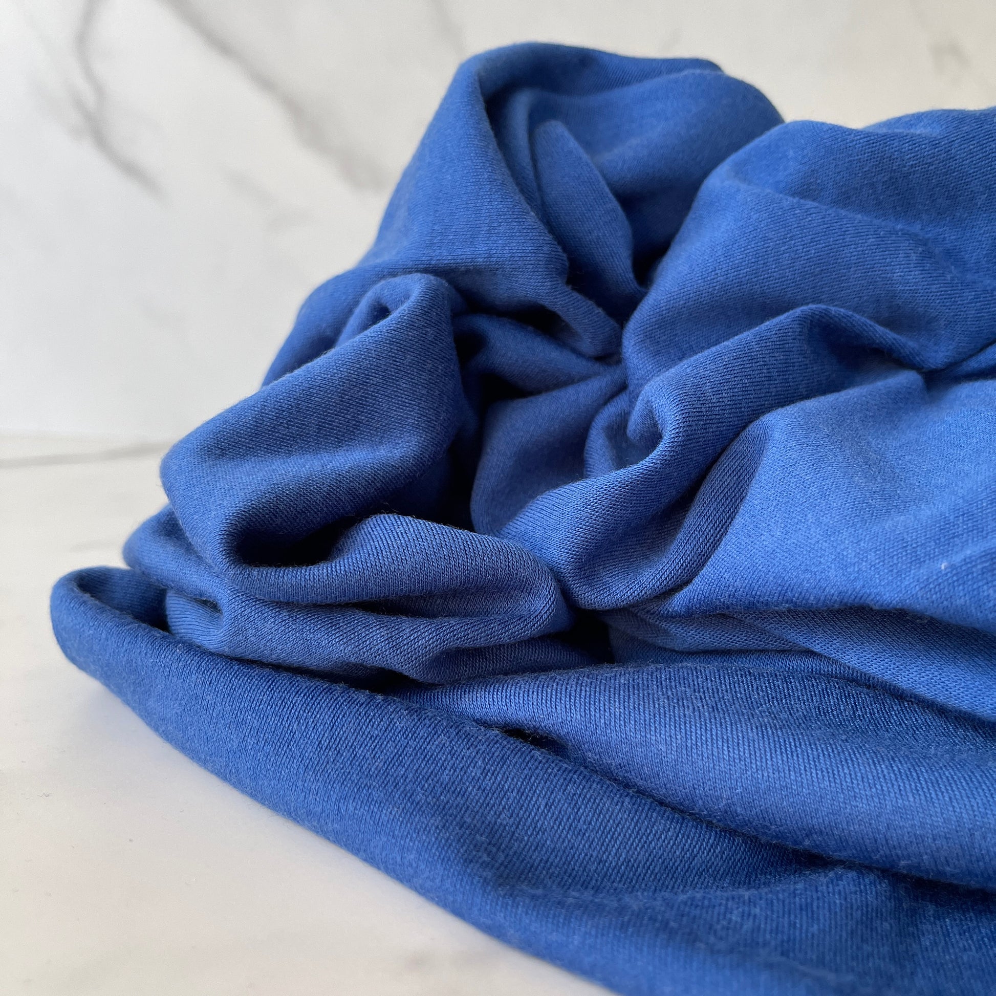 Merino Wool Fabric 240 gsm Wool Fabric By The Yard Stretch Rib Knit Hiking Outdoor Natural Fabric Sewing Clothes -Blue MW045W