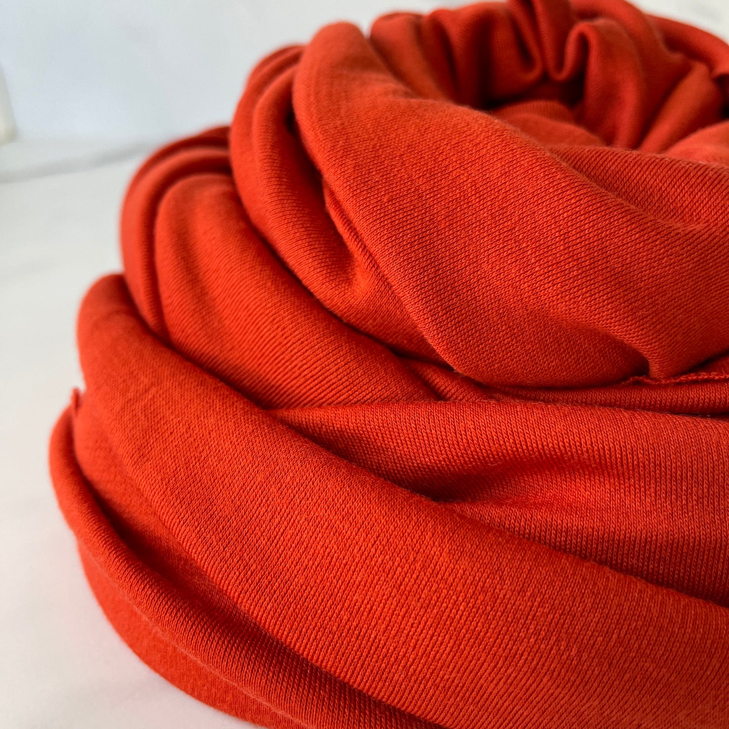 Merino Wool Fabric 240 gsm Wool Fabric By The Yard Stretch Rib Knit Hiking Outdoor Natural Fabric Sewing Clothes -Blood Orange MW044W