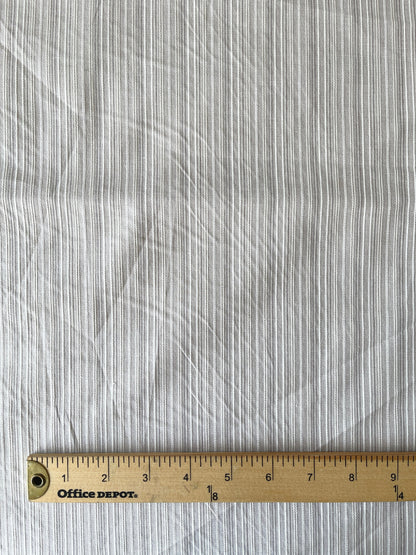 Stretch Poplin Jacquard Stripe Fabric by The Yard Stretch Woven Stripe Shirting for Sewing Top Dress - Sand CN34