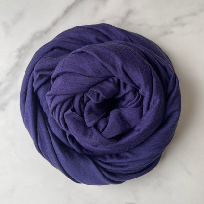 Mulesing free merino wool in dark blue hue.