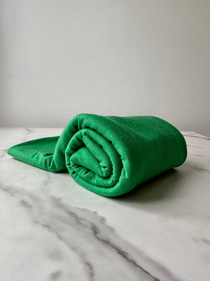 Durable merino wool soft fabric on Sprouts Green color.