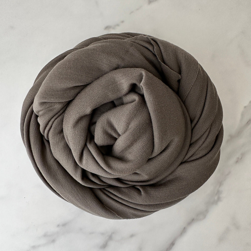 Merino Micro Rib Medium Weight Merino Rib Interlock , 225 gsm - Warm Gray (MW048 ...