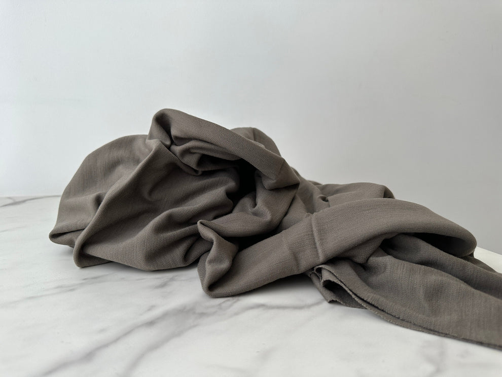 Medium Weight Merino Rib Interlock , 225 gsm - Warm Gray (MW048 ...