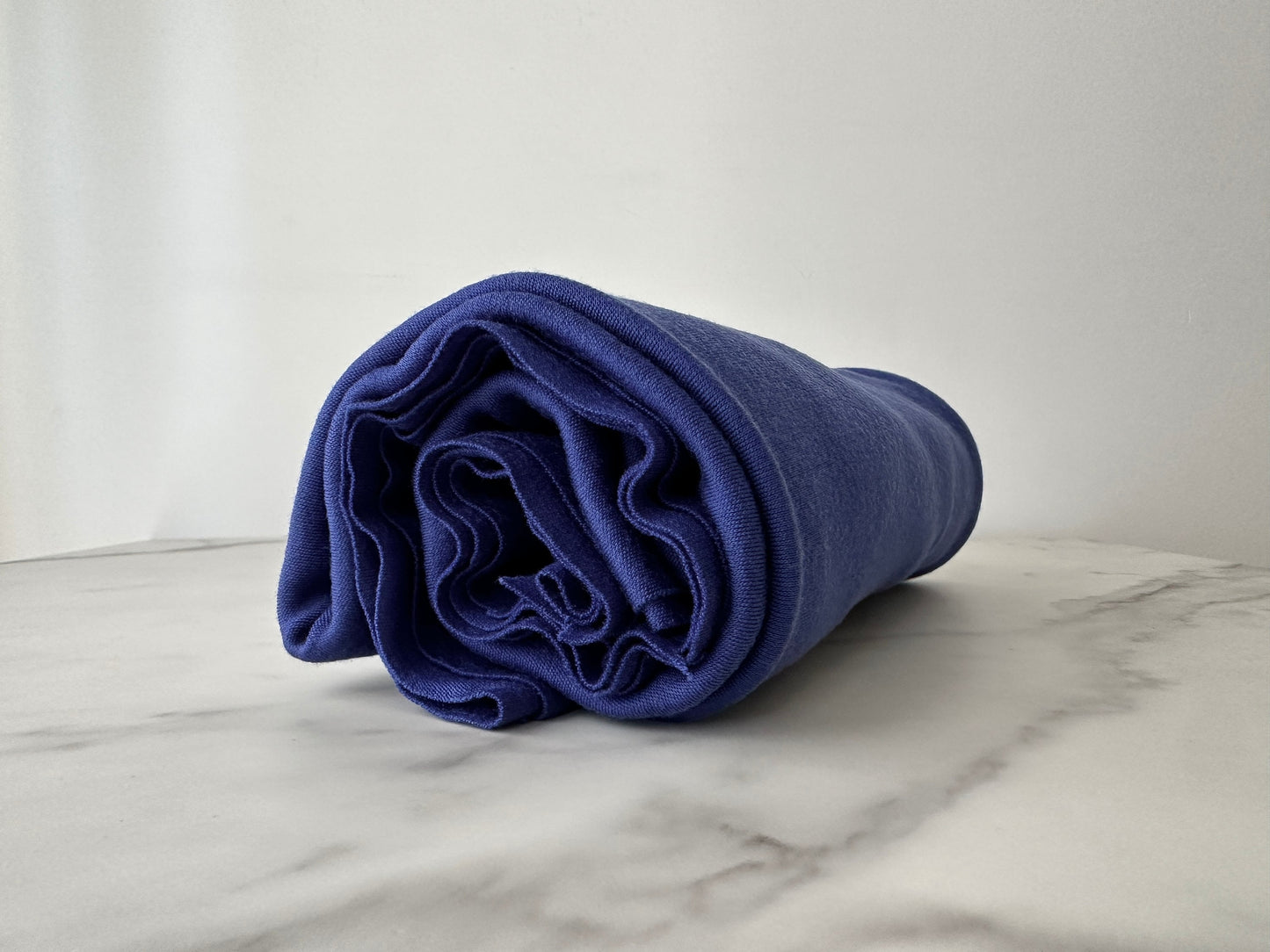 Merino Wool Fabric 225 gsm Wool Knit Fabric By The Yard Stretch Rib Knit 100% Merino Wool Natural Fabric Quilting Sewing -Pacific Blue MW046