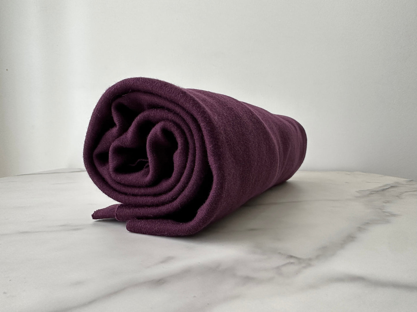 Merino Wool Fabric 225 gsm Wool Knit Fabric By The Yard Stretch Rib Knit 100% Merino Wool Natural Fabric Quilting Sewing -Syrah MW050