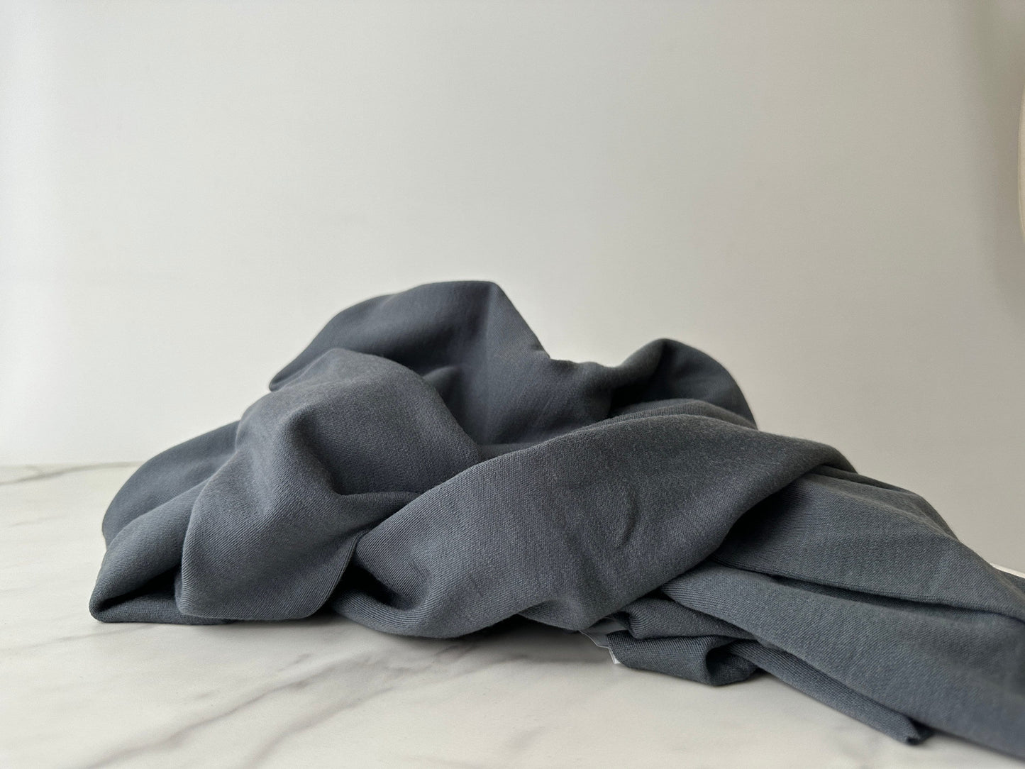 Merino Wool Fabric 225 gsm Wool Knit Fabric By The Yard Stretch Rib Knit 100% Merino Wool Natural Fabric Quilting Sewing- Night Shadow MW052