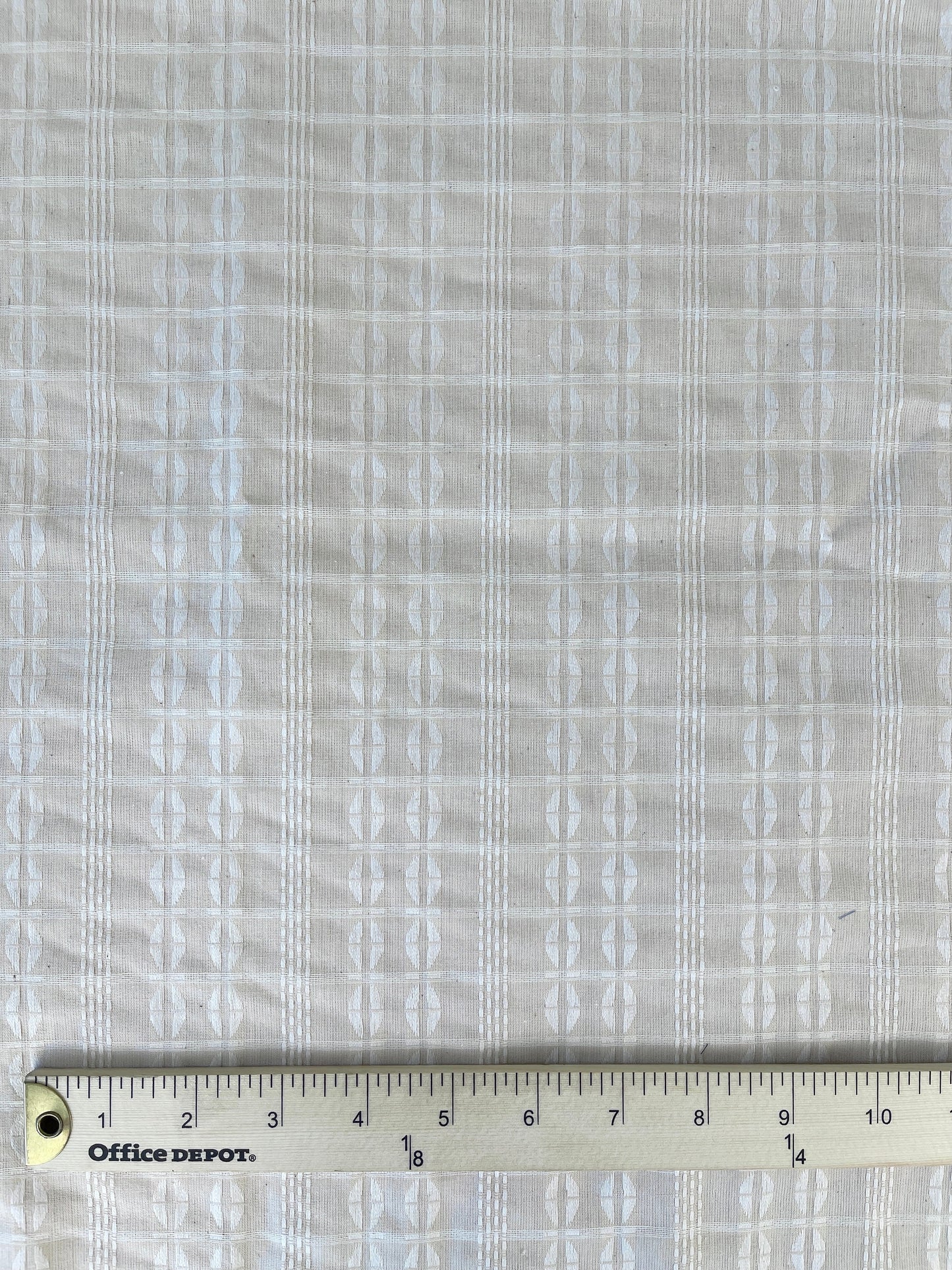 Natural cotton woven fabric for shirting.