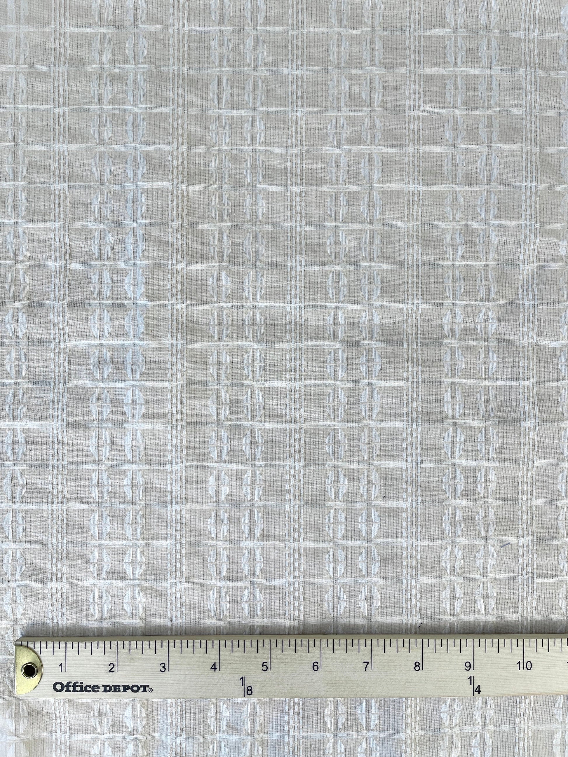 Natural cotton woven fabric for shirting.