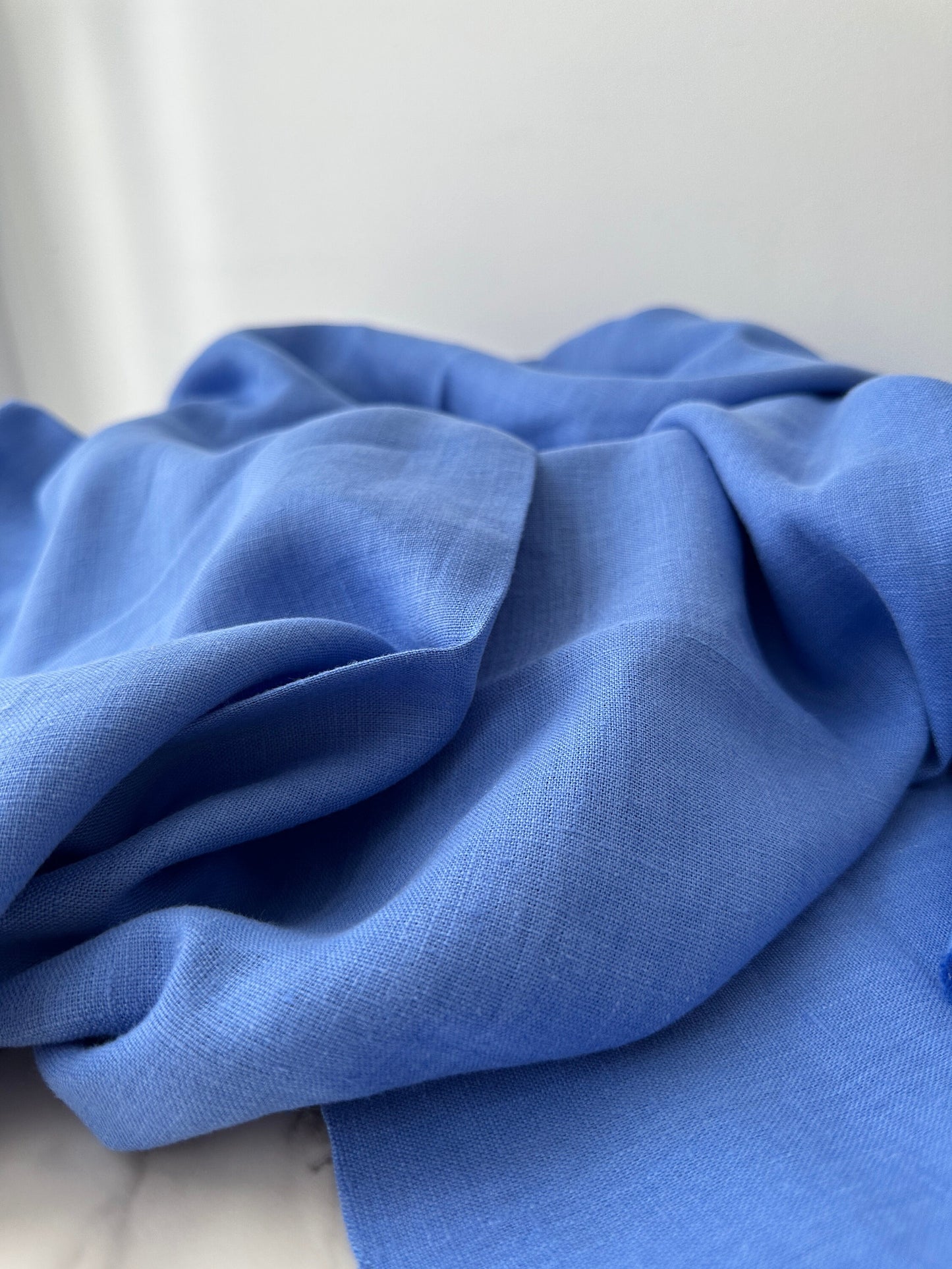 Linen Fabric by The Yard. Certified European Flax & OEKO-Tex 100. Mid weight Softened Woven Linen from U.S.A. Seller- Blue Orchid LN-BOR