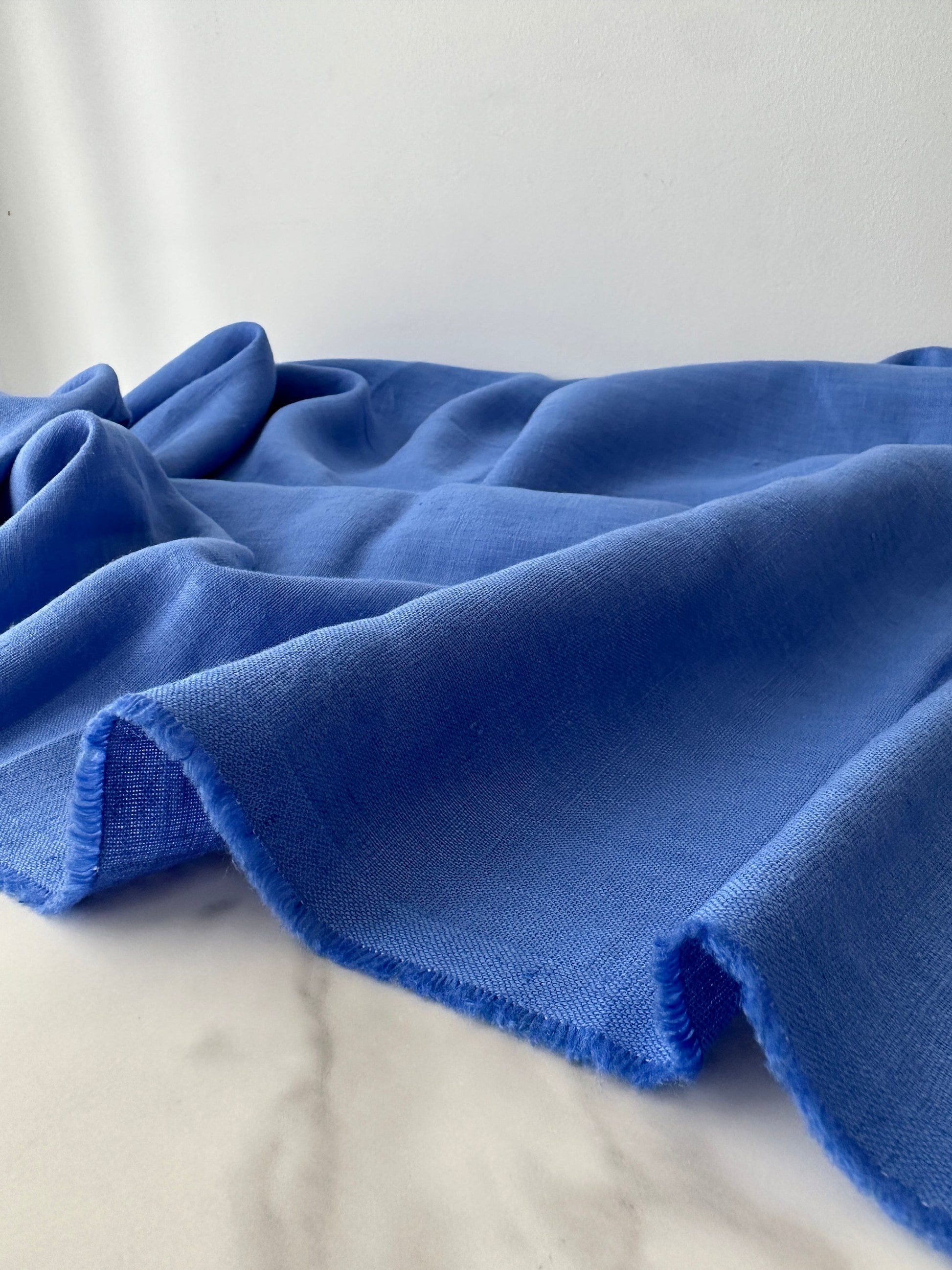 Linen Fabric by The Yard. Certified European Flax & OEKO-Tex 100. Mid weight Softened Woven Linen from U.S.A. Seller- Blue Orchid LN-BOR