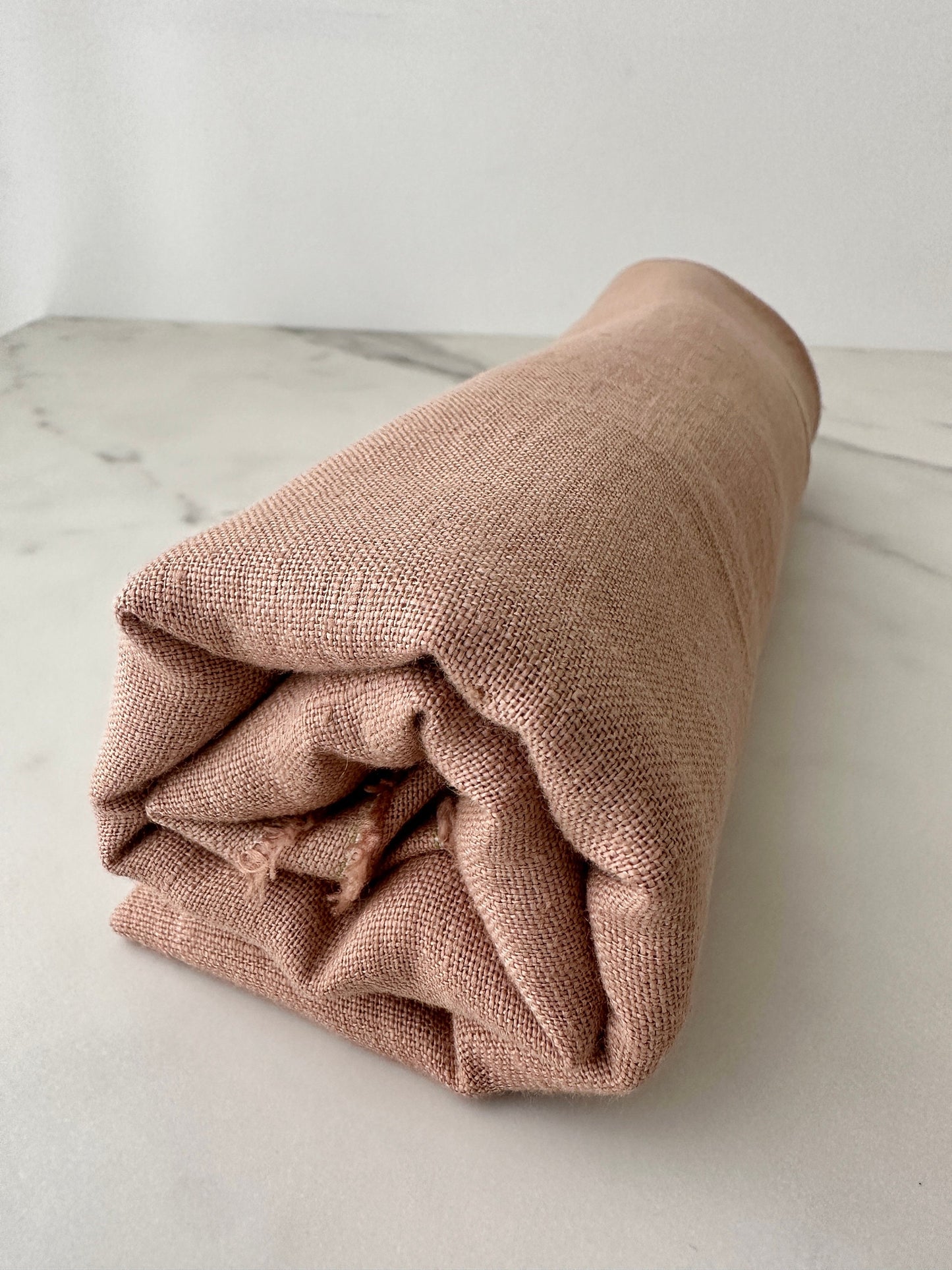 Linen Fabric by The Yard. Certified European Flax & OEKO-Tex 100. Mid weight Softened Woven Linen from U.S.A. Seller- Sand LN-SAN