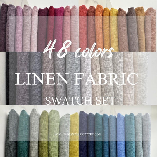 48 Colors Linen Swatch Set -Please Read Description