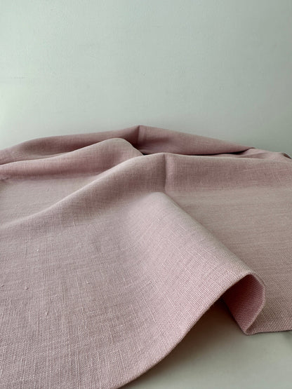 light orchid linen plain weave detail 
