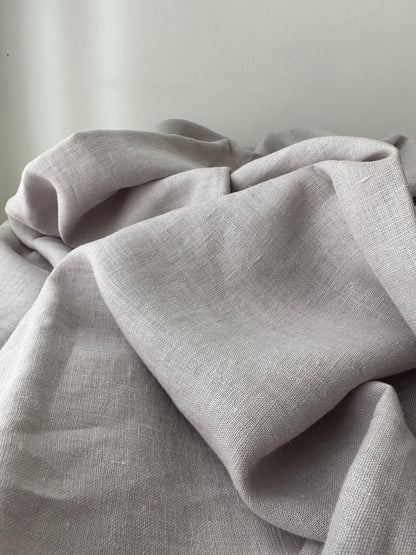 gender netural linen fabric in dove gray 