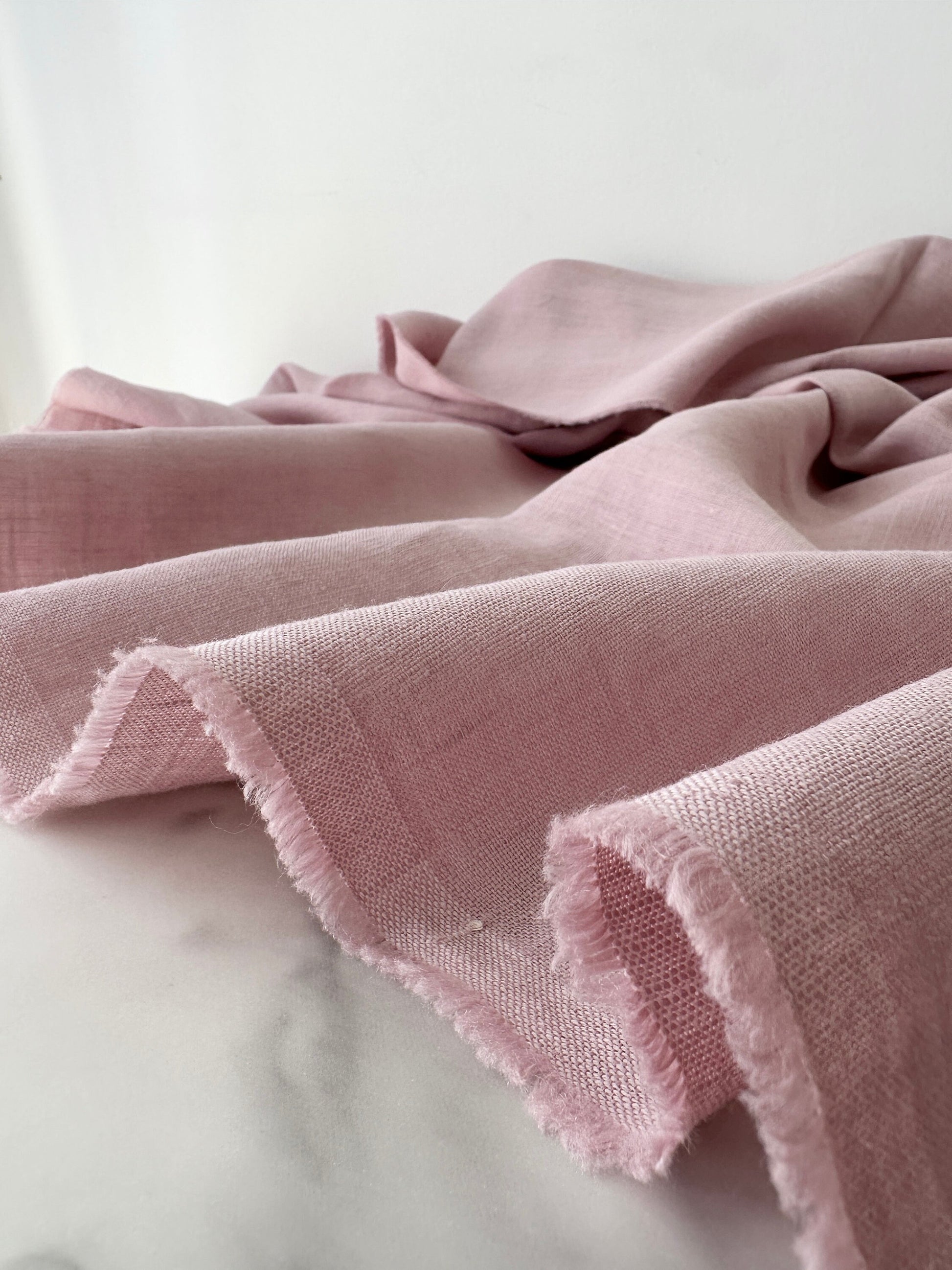 plain weave french linen in pastel color