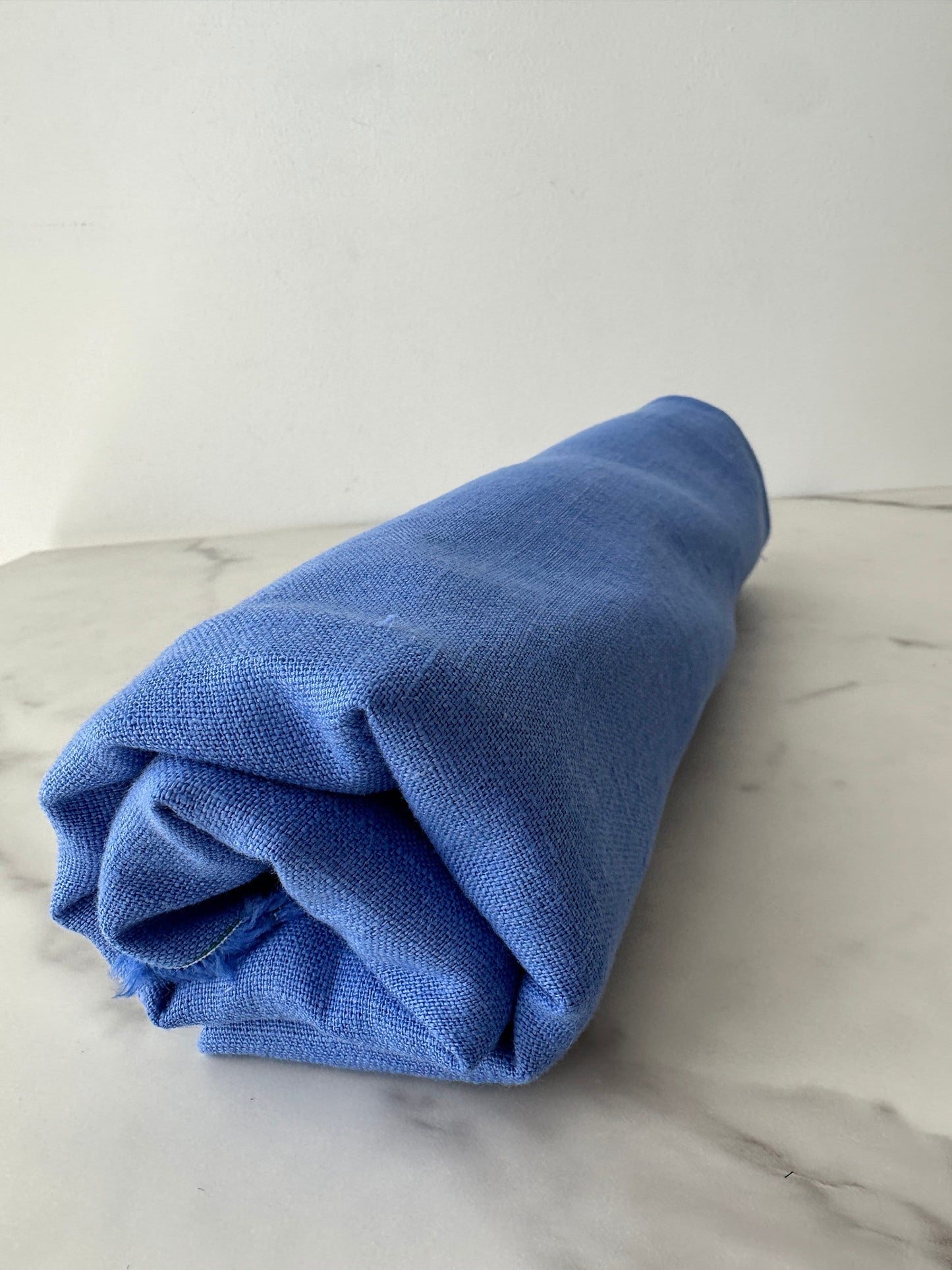 modern blue orchid linen fabric in plain weave 